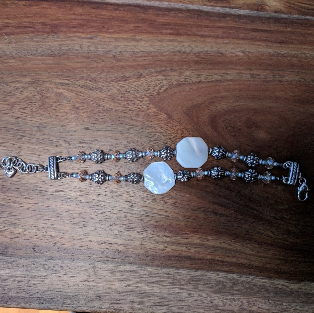 Crystal and Mother of Pearl Brighton Bracelet